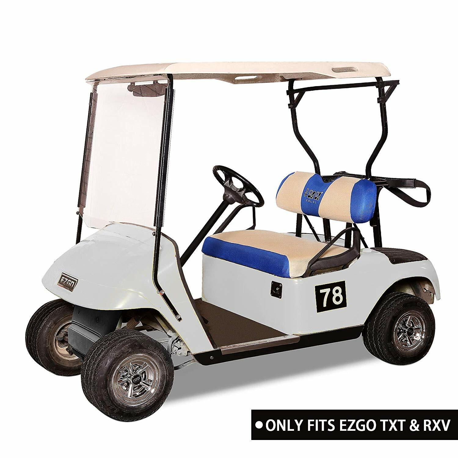 10L0L Mesh Golf Cart Front Seat Cover Set for EZGO RXV TXT Club Car DS -S size