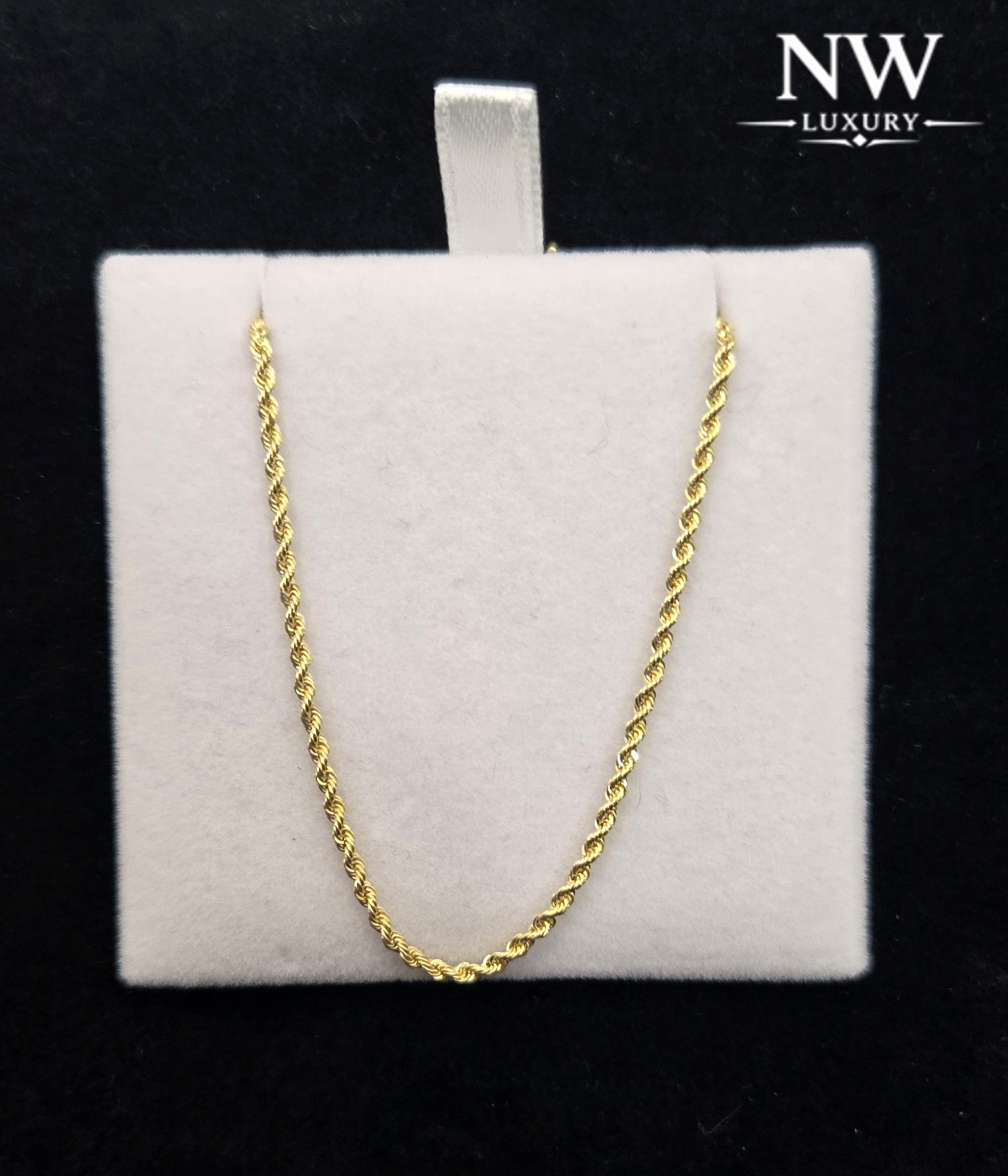 10K Gold 1.5mm Diamond Cut Rope Link Bracelet, 6in, 6.5in, 7in Italy