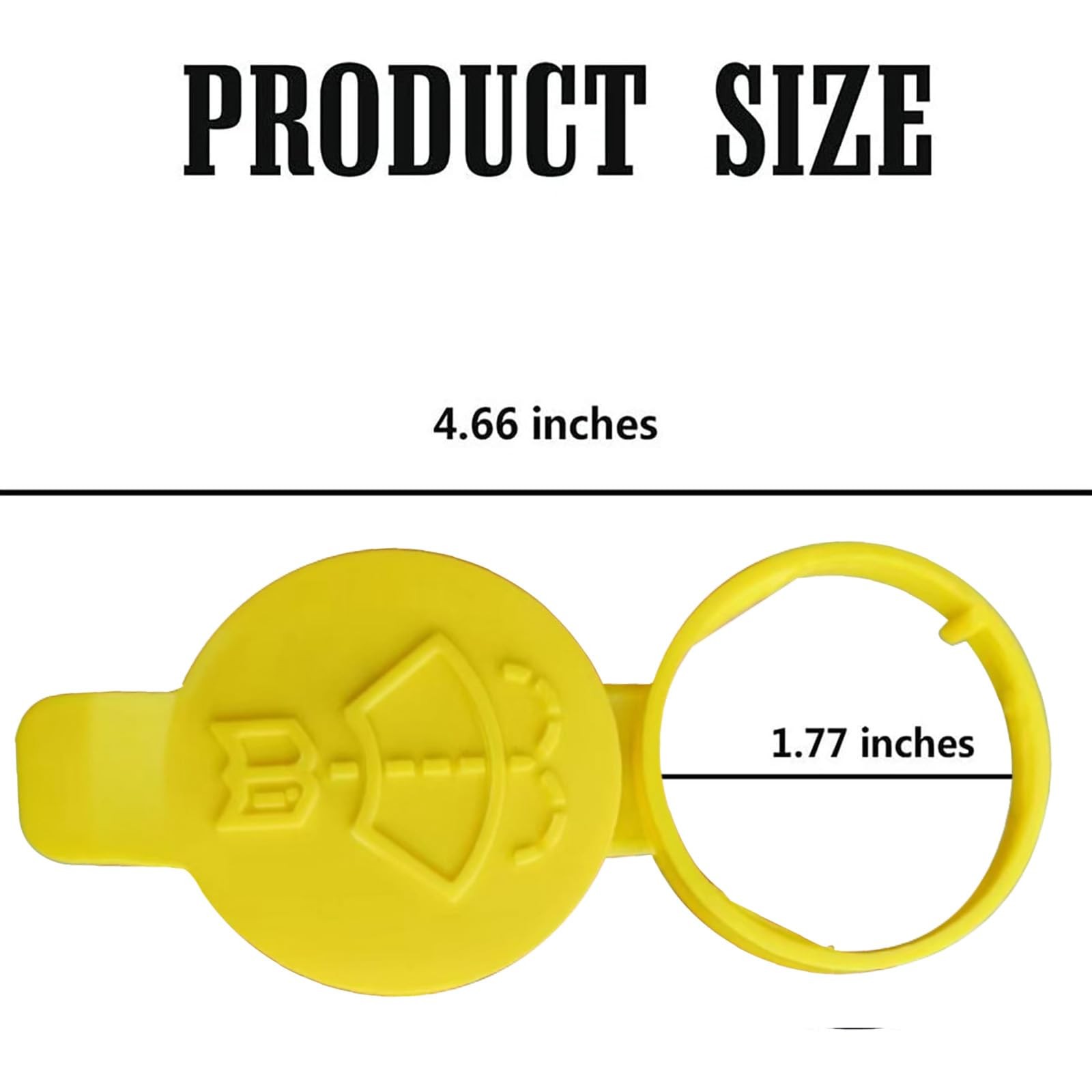 Nudhfgauiyt Windshield Wiper Washer Fluid Reservoir Tank Bottle 1PCS, yellow