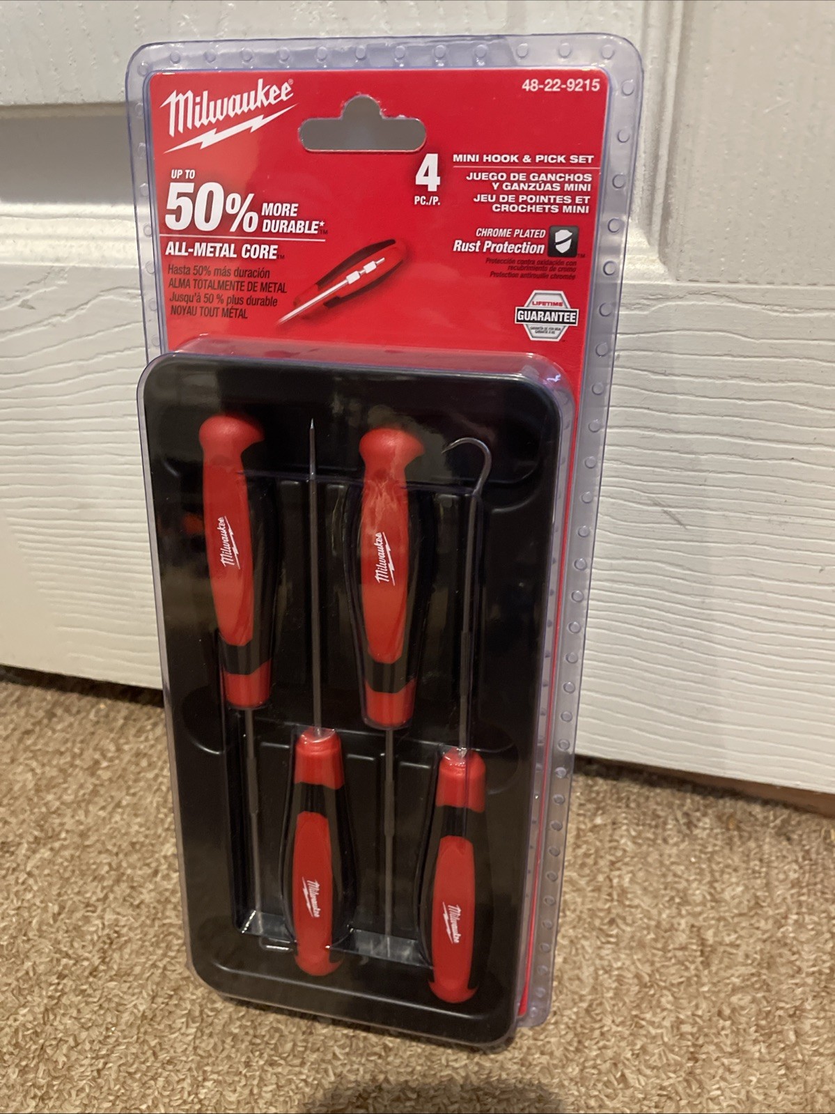 Milwaukee 48-22-9215 Heavy Duty Durable Hook and Pick Set - 4 PC