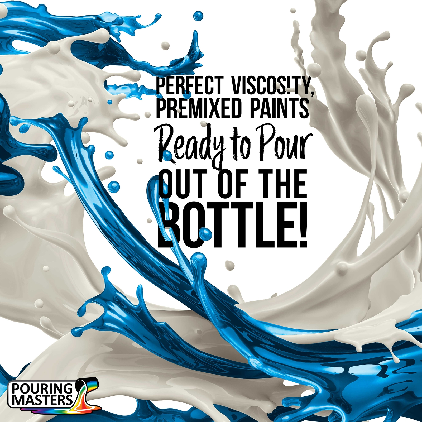 Pouring Masters Navy Blue 32-Ounce (Quart) Water-Based Acrylic Pouring Paint