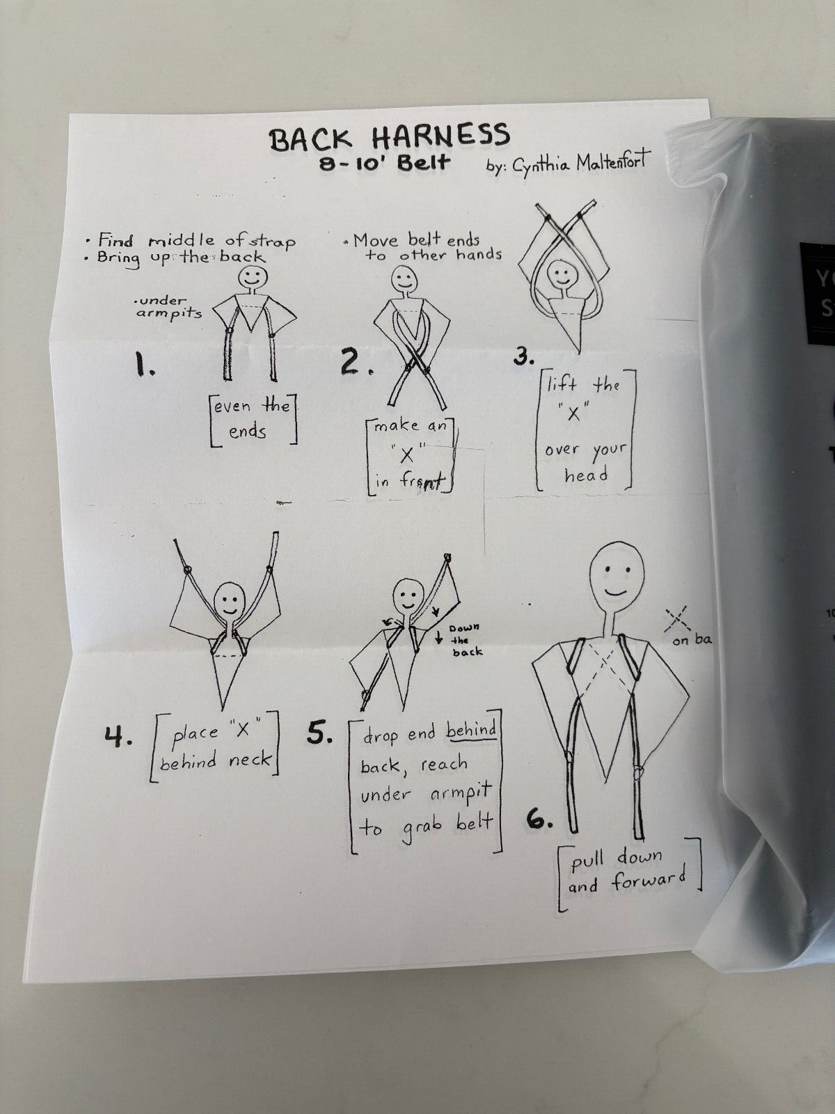 2 Tumaz 10 Foot LongYoga Strap With D Rings - Black & Army\Green