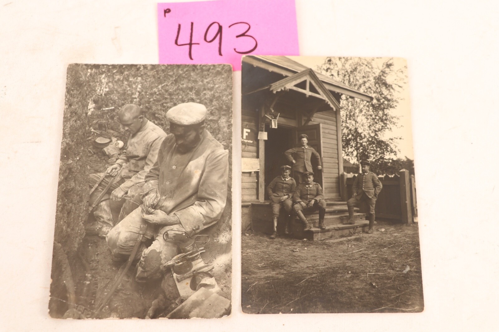 WW1 German Lot of 2 Real Picture Post Cards- p493