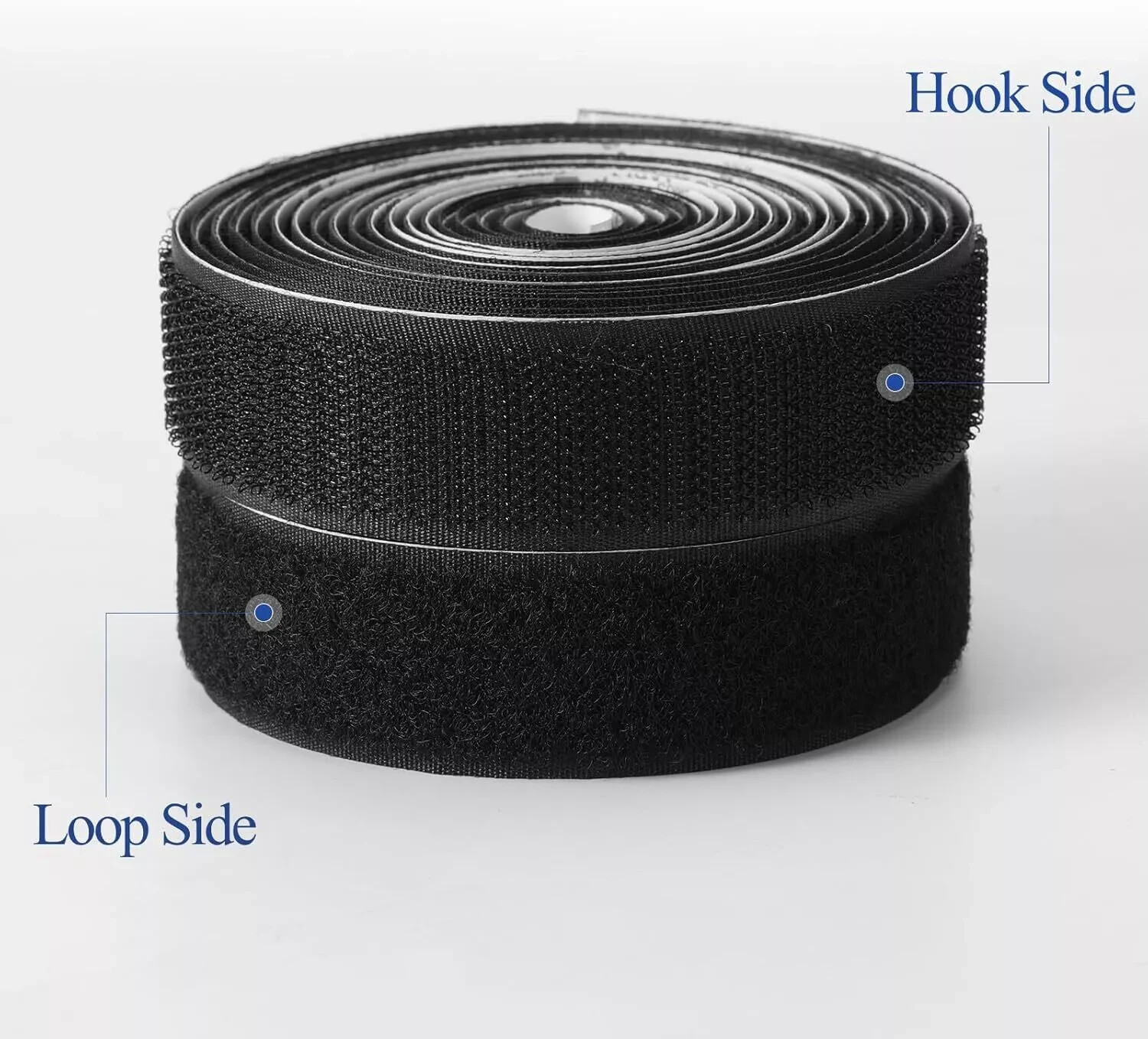 3M Hook and Loop Tape with Adhesive, Heavy Duty Self Sticky Interlocking Tape, S