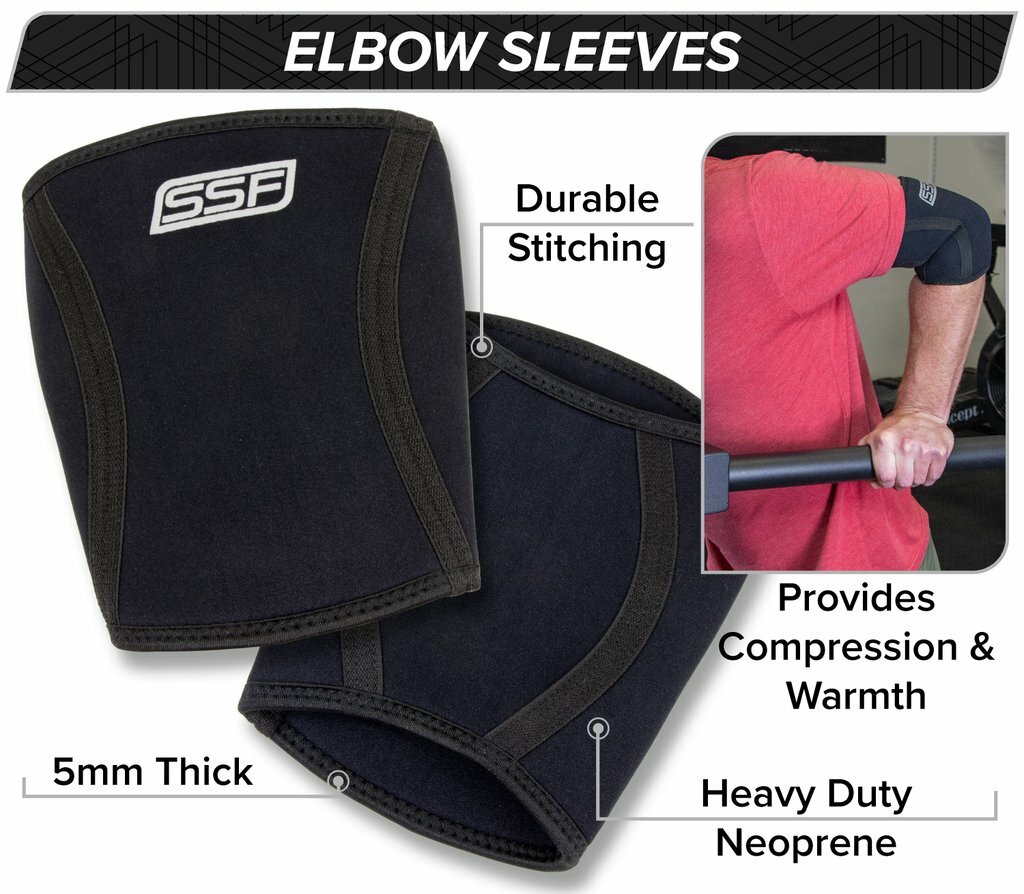 Serious Steel Elbow Sleeves | Powerlifting & Strongman Sleeves (Pair)