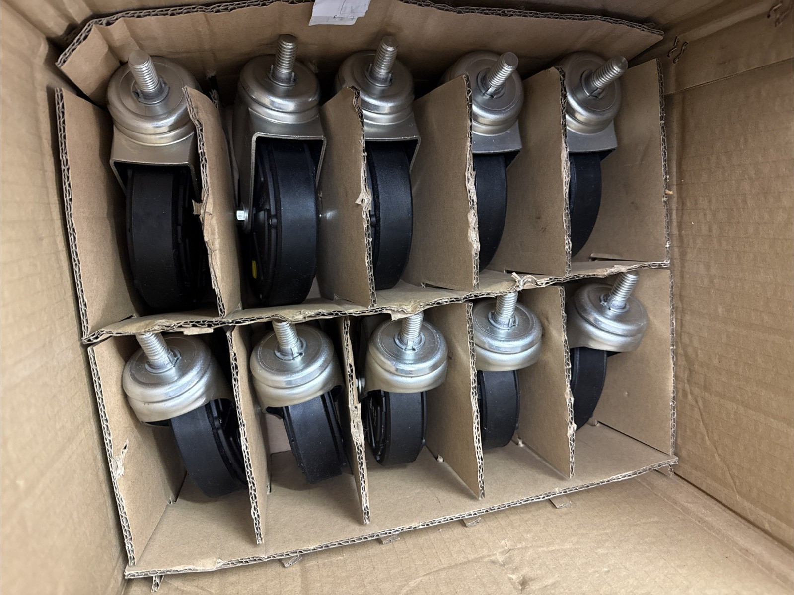 GATEKEEPER SYSTEMS W-9470 5" REMOTE CONTROL LOCK SHOPPING CART CASTER 10-WHEELS