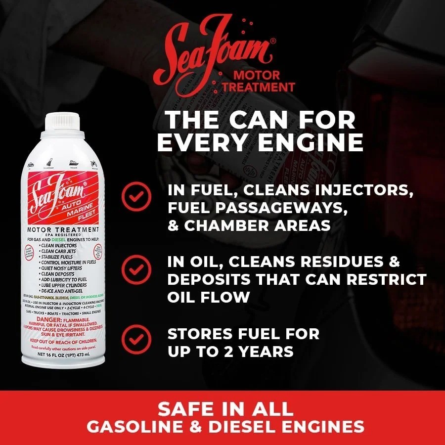 Sea Foam SF16 Motor Treatment Automotive Additive, 16 oz. New