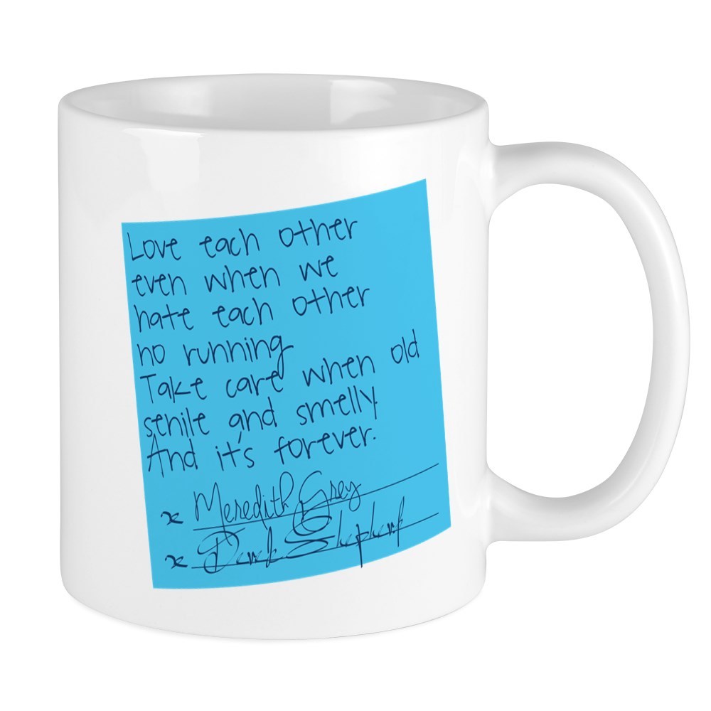 11oz mug Grey's Anatomy: Post It - Ceramic Printed Coffee Tea Cup Gift