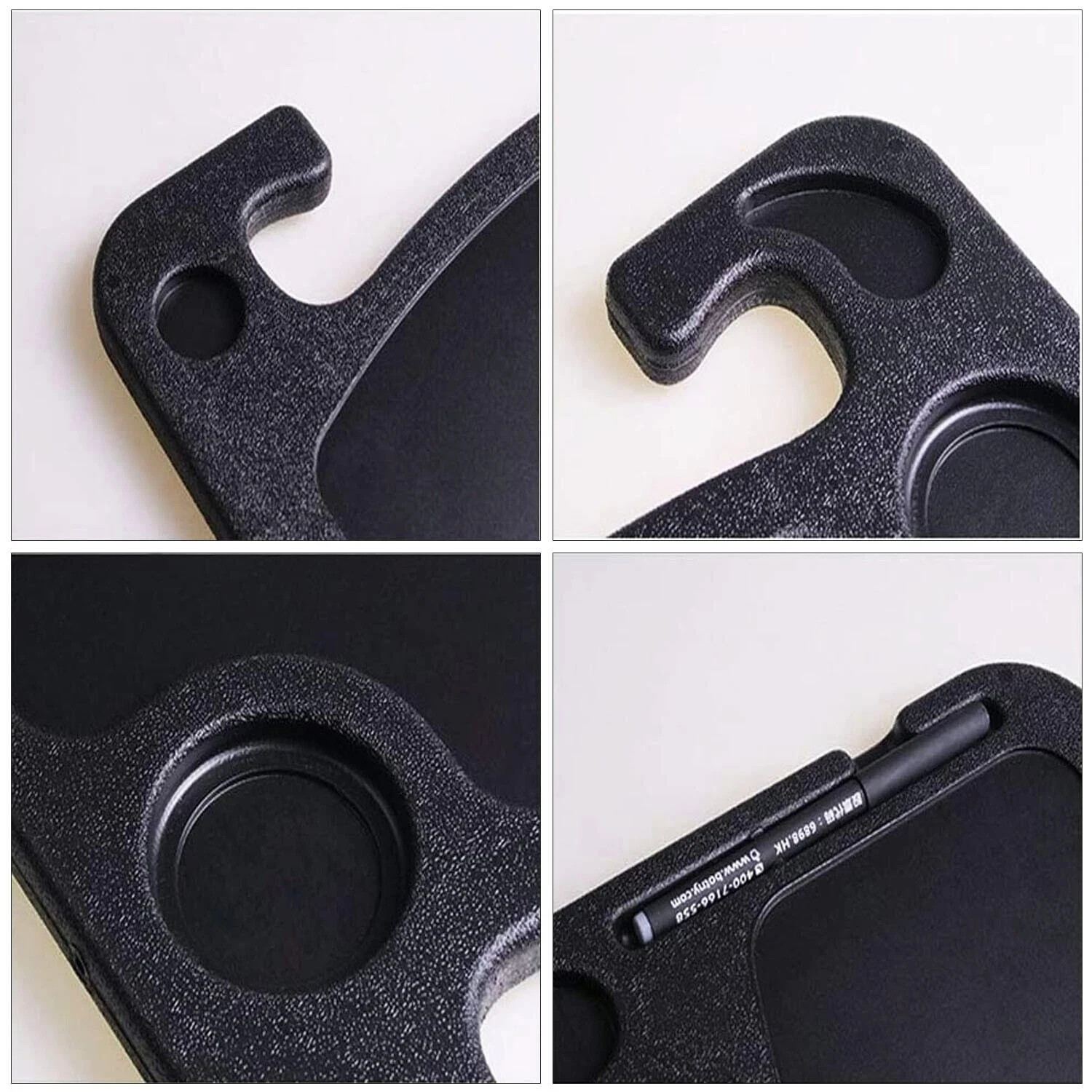 Car Steering Wheel Tray Desk Two Sided For Laptop Drink Food Work Table Holder