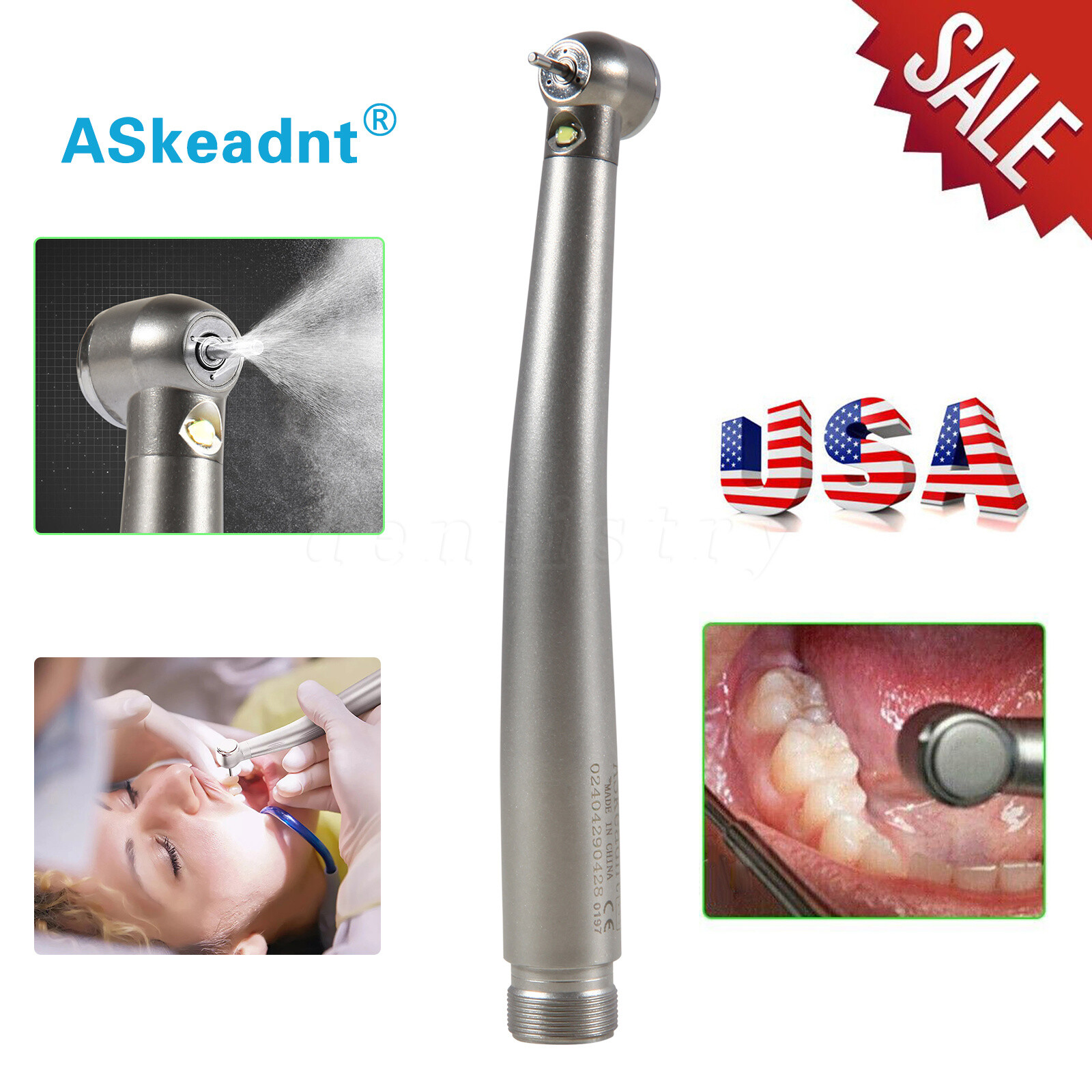 Turbina LED 2/4 orificios con pieza mano de alta velocidad dental NSK Style