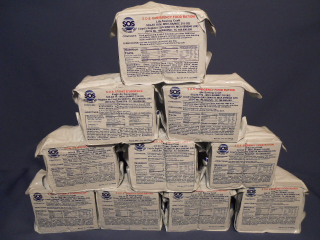 EMERGENCY FOOD SUPPLIES LOT OF 10/ 2400 Packs 60/400 Kcal Bars Survival Rations