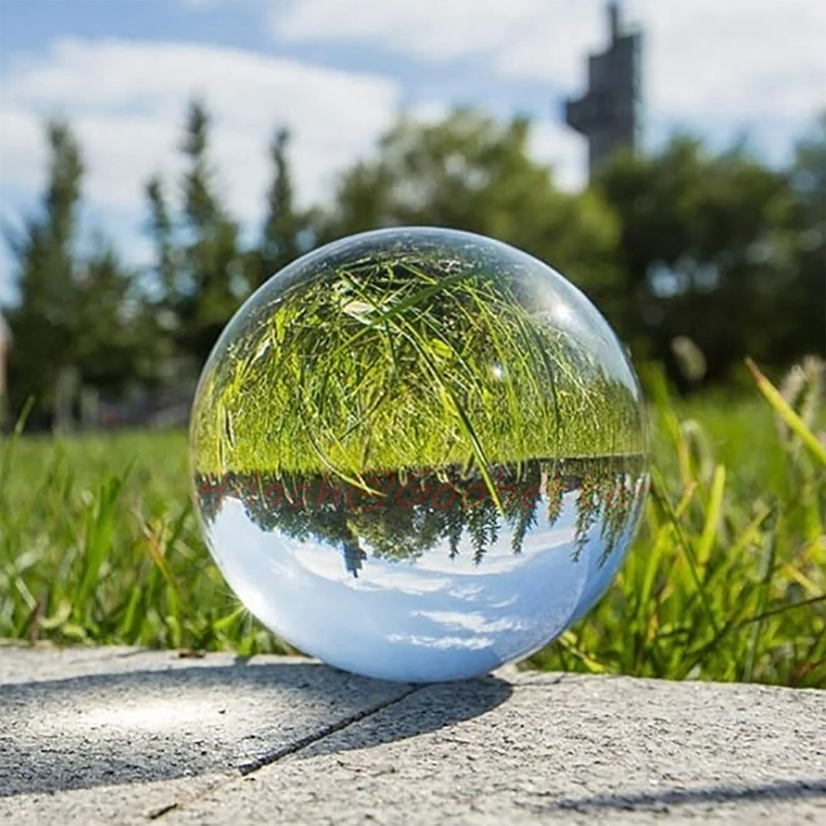 Clear Crystal Ball Glass Lens Sphere 18mm-120mm Healing Sphere Photography Decor