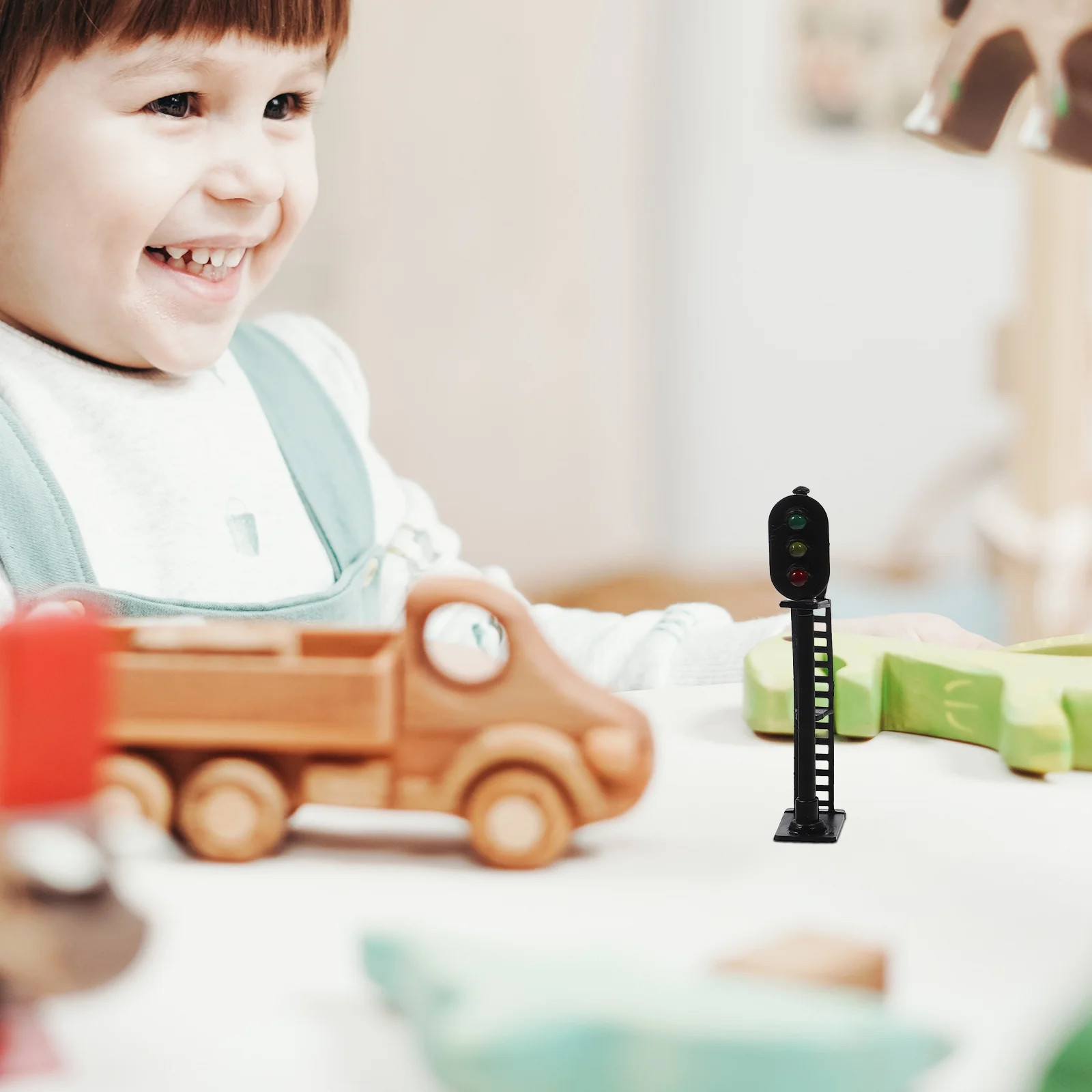 3PCS 2.75inch Model Railway HO Scale 1:87 Signals Black Signal Lights Lamps US