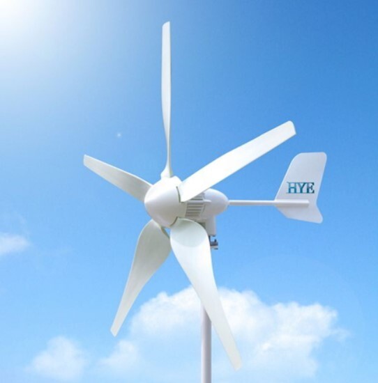 Hurricane HYE HY-400L/24V 400W 24V Wind Turbine Kit , 5 Blade, Flange Connection