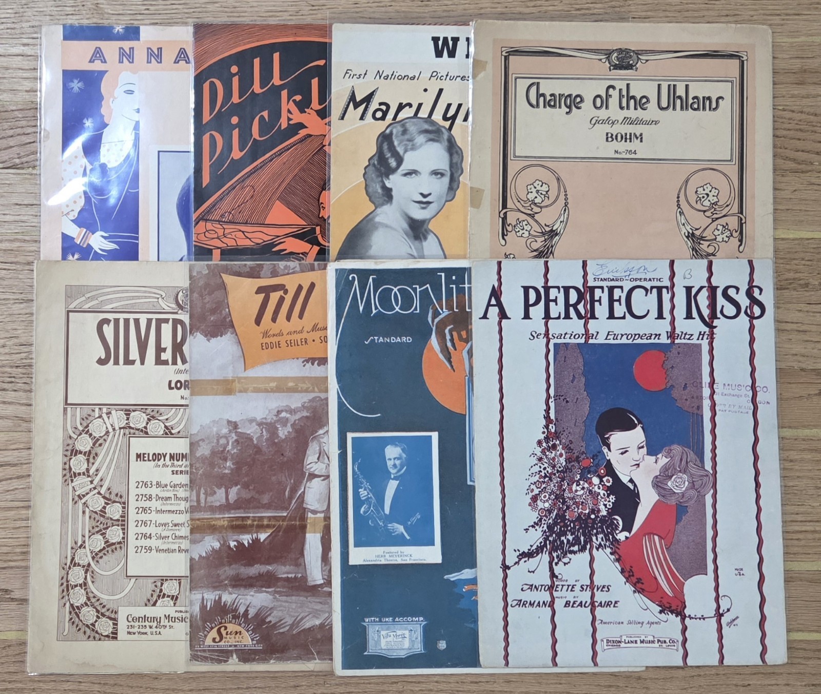 (8) Vintage Music Sheets Lot