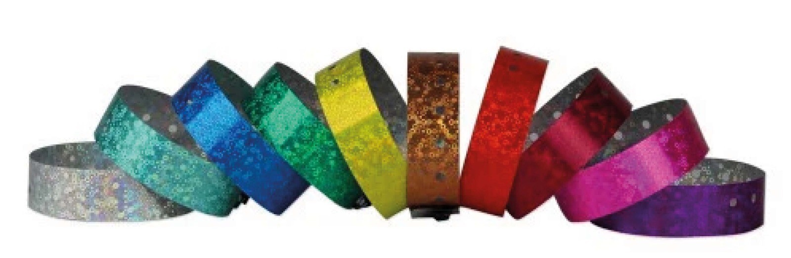 Custom Holographic Plastic Wristbands for Events