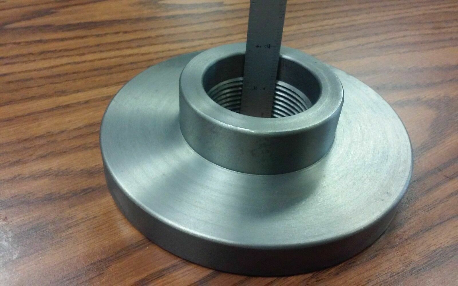 6"/167mm 3-JAW Adjustable Structure CHUCK #0603AJ, & 2-1/4"-8 adapter 1.5” thick