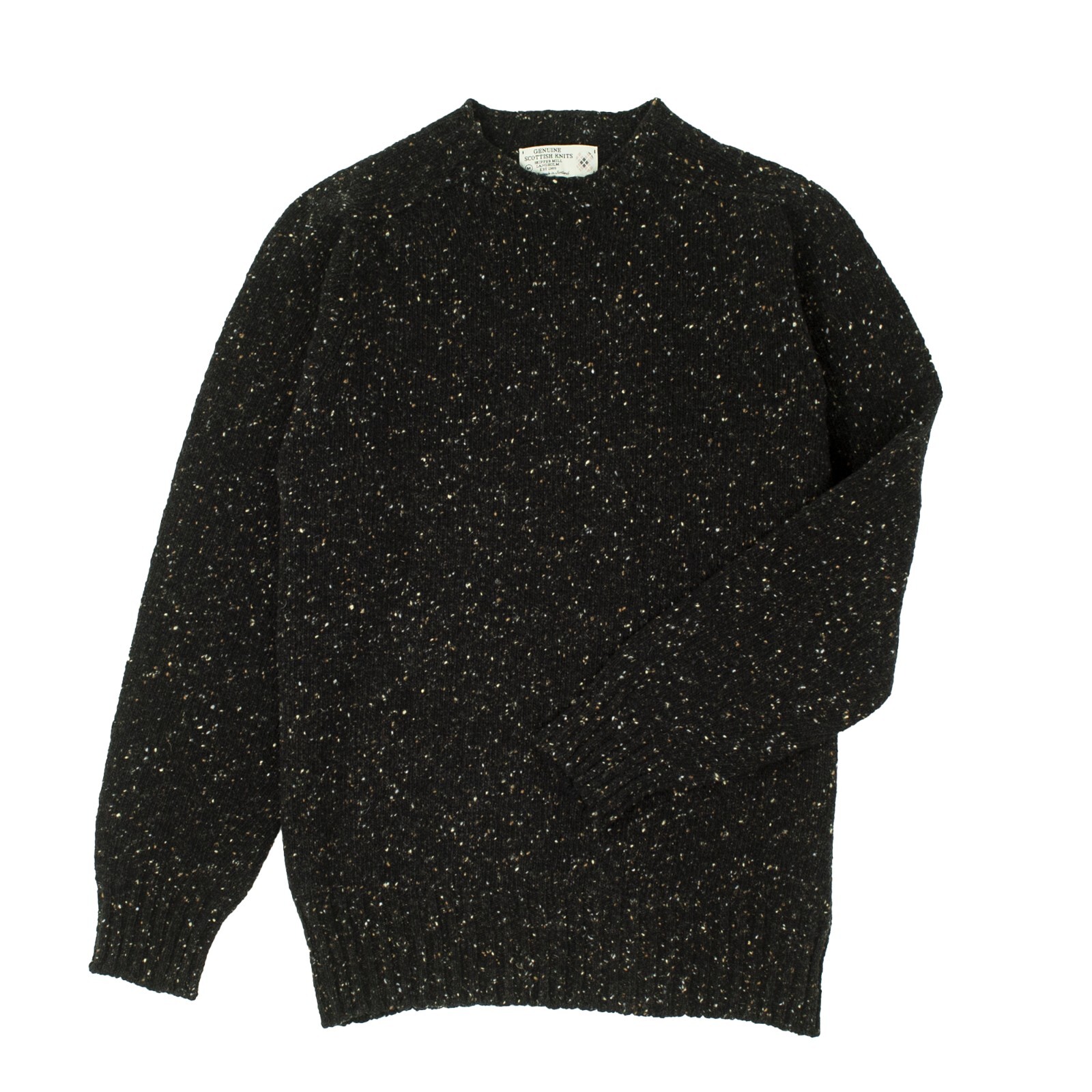 Merino Wool Donegal Crew Neck Jumper