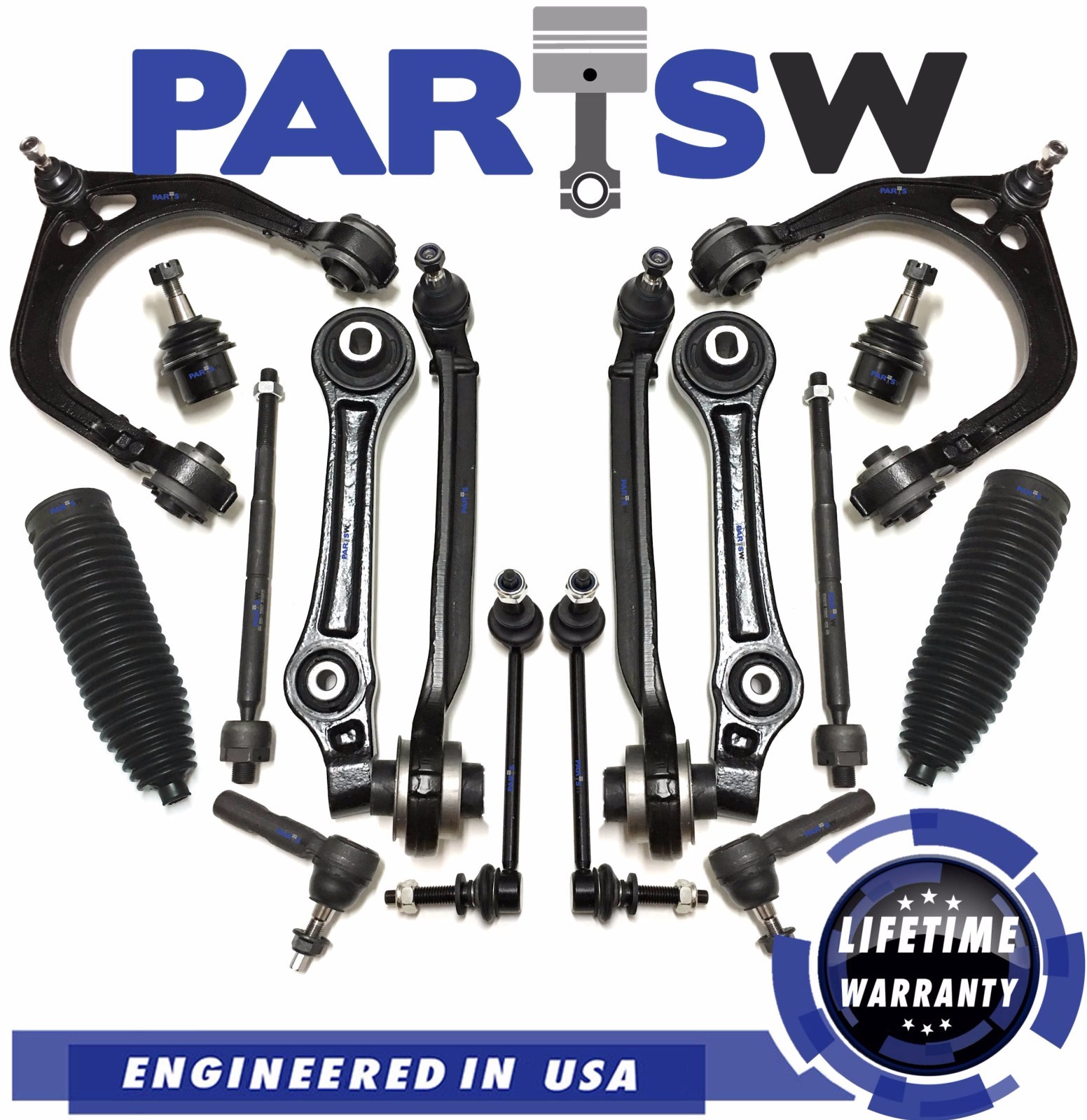 Front Control Arms Sway Bars Kit for 2005-2010 Dodge Charger Magnum Chrysler 300