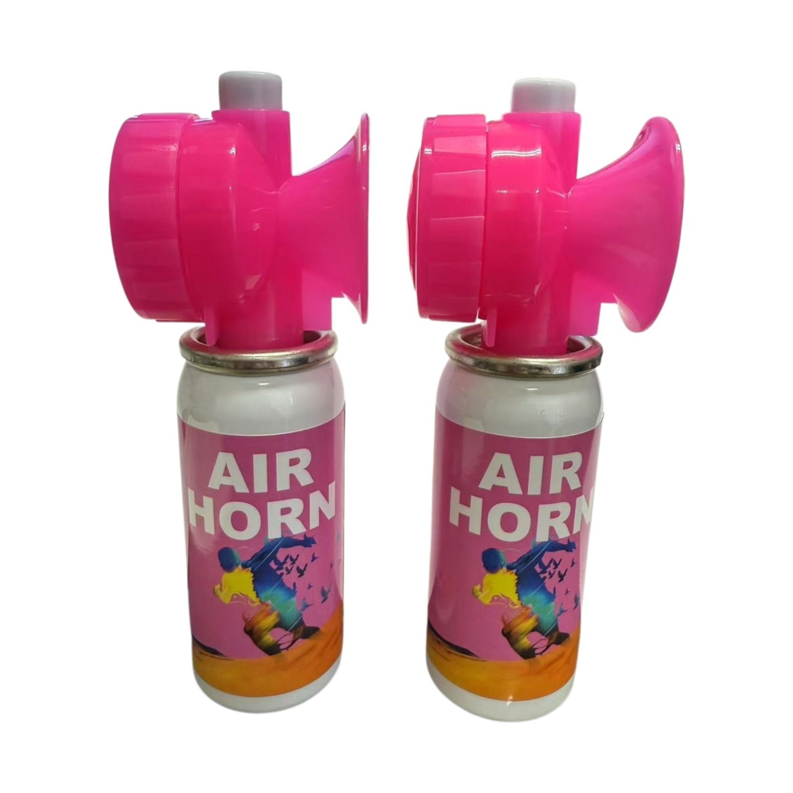2 Super Loud Mini Air Horn Can Emergency Hand Held Compressed Boat Horns Boating