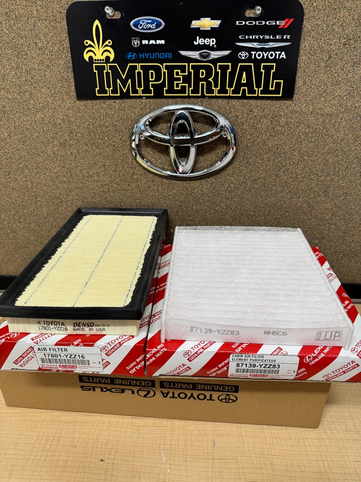 2019-2025 TOYOTA RAV4 2.5L HYBRID A25AFXS ENGINE AIR FILTER & CABIN AIR FILTER