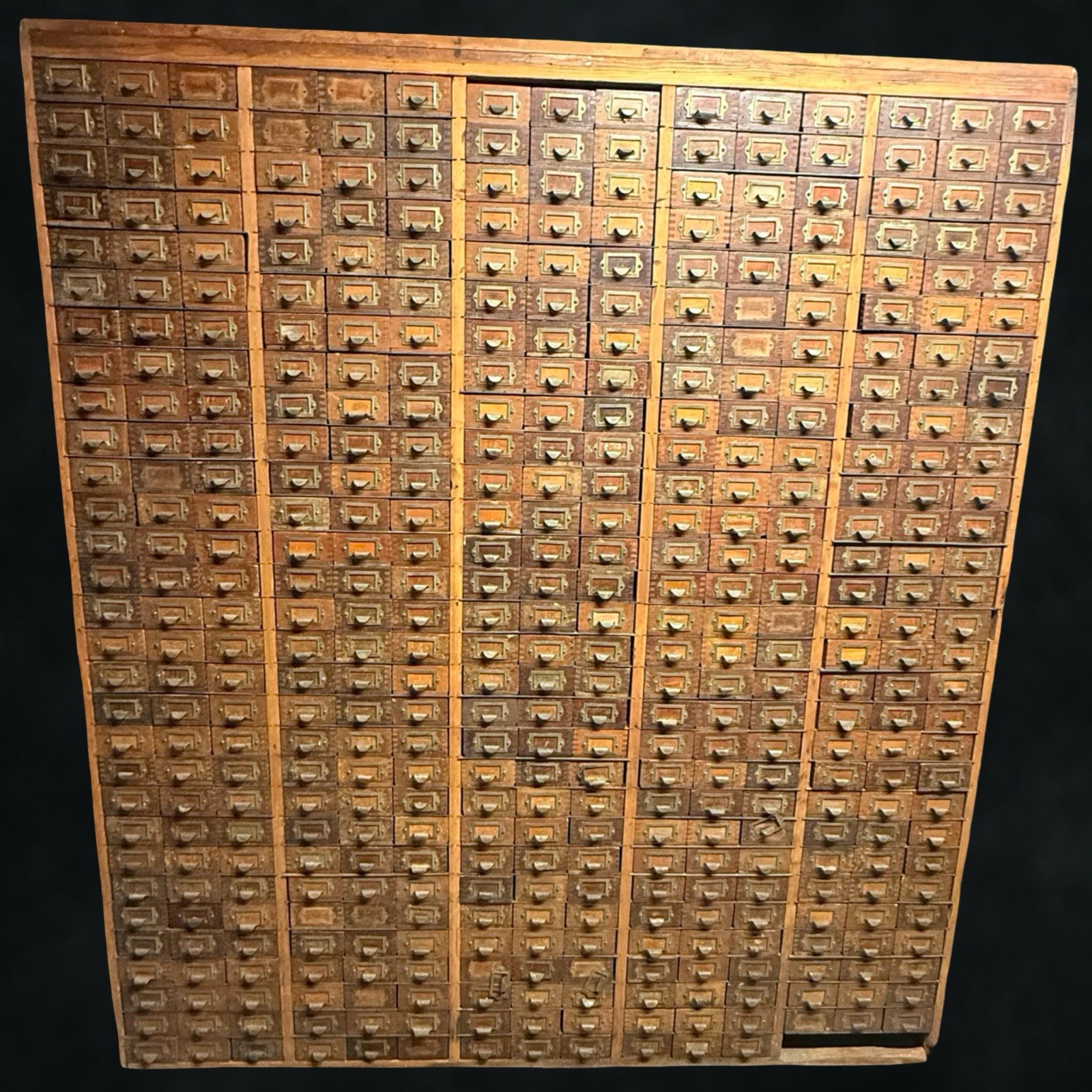 450 DRAWERS! ▪ Antique Apothecary WOOD Cabinet Chest Parts Specimen Card Catalog