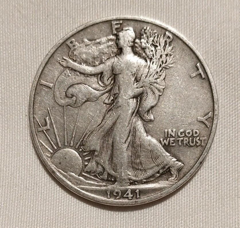 1941 S Walking Liberty Half Dollar