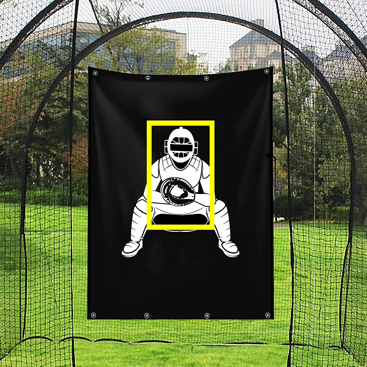 4ftx 6ft Backstop Net for Foot Baseball Softball Pitcher Training Aid Practice