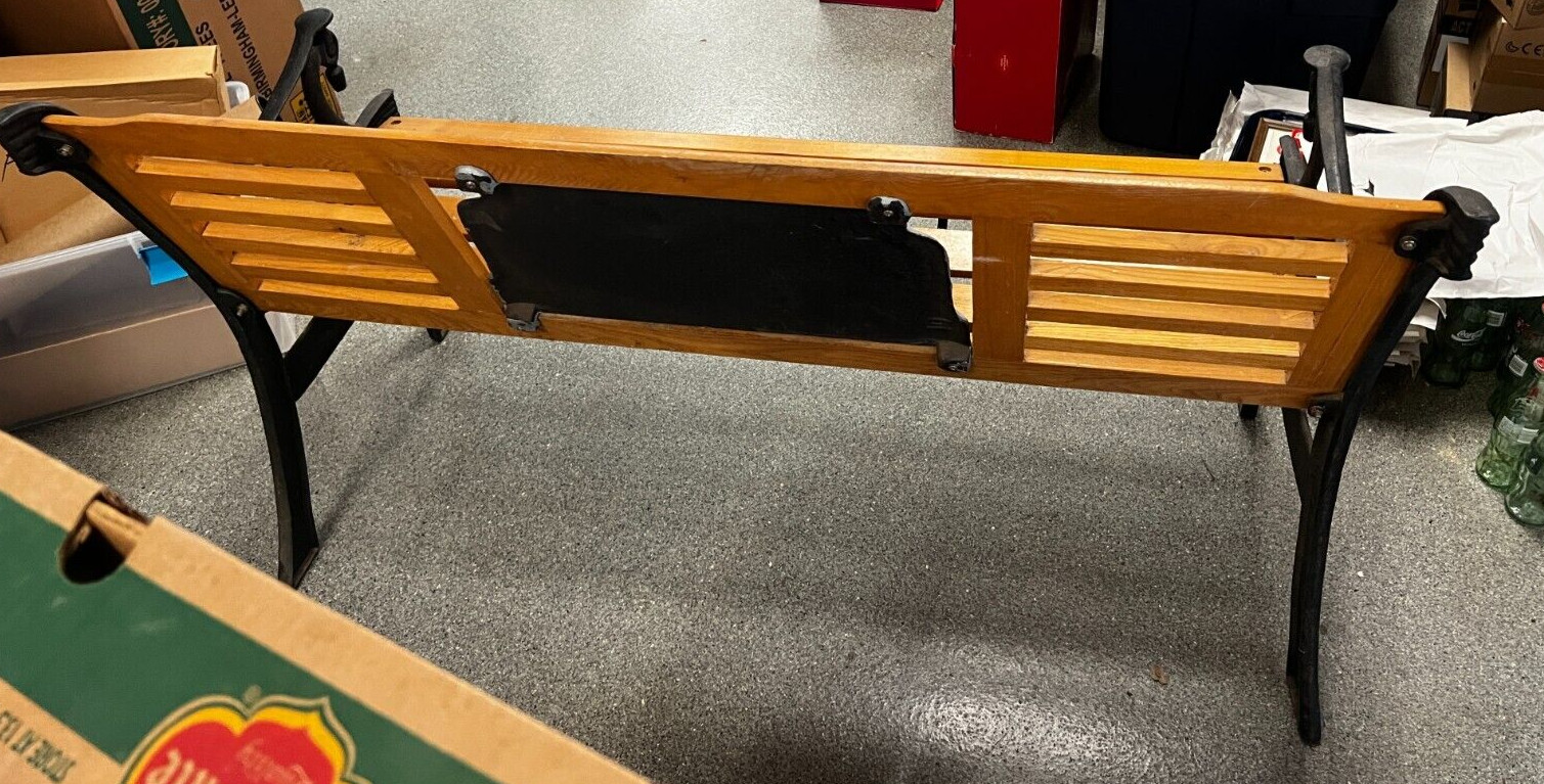 Vintage Coca-Cola Fountain Service Cast Iron Park Bench RESTORED! PU ONLY