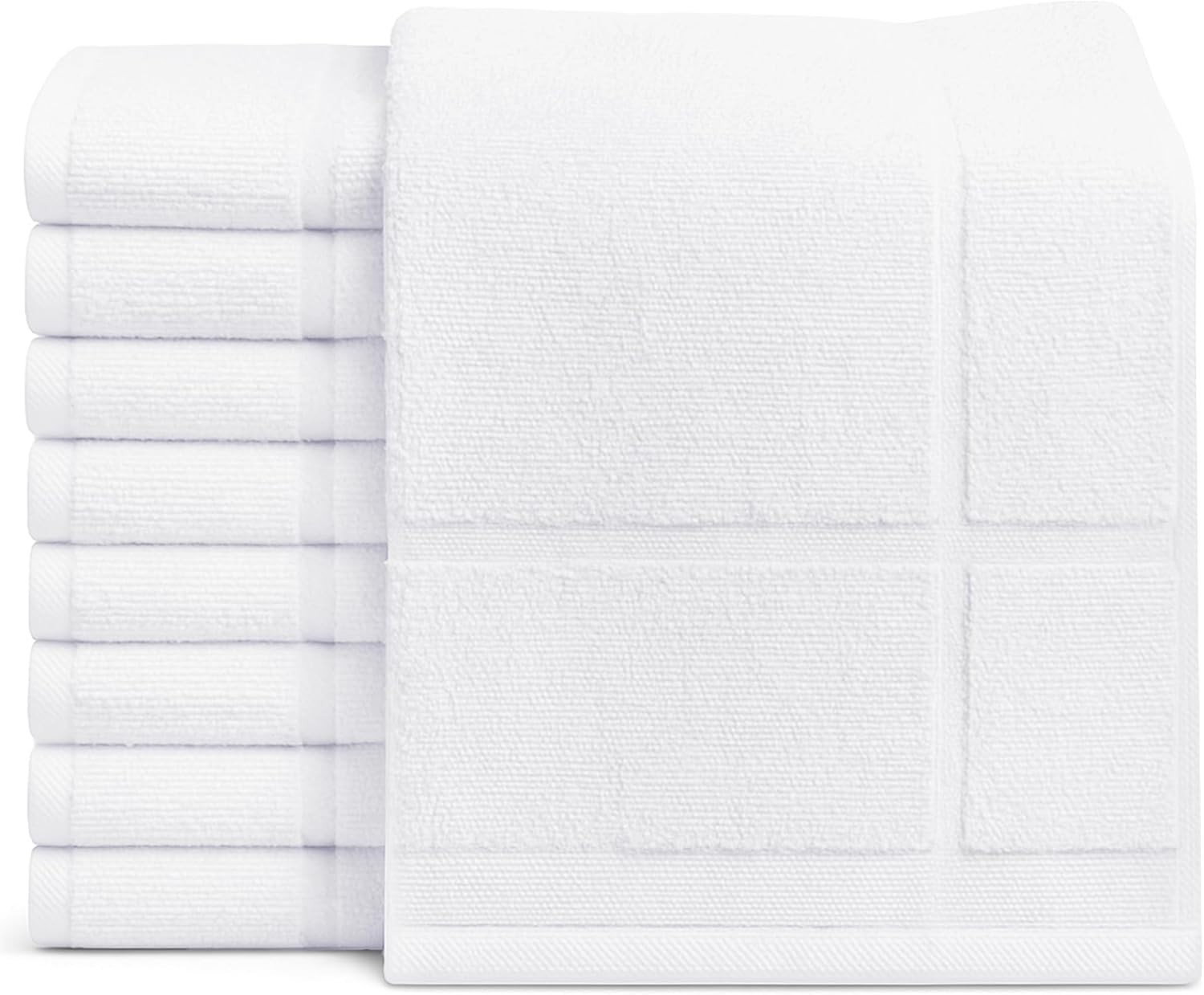 Bulk Pack Bath Mat Towel White Cotton Blend 18x25 OR 20x30 Quick Drying Washable