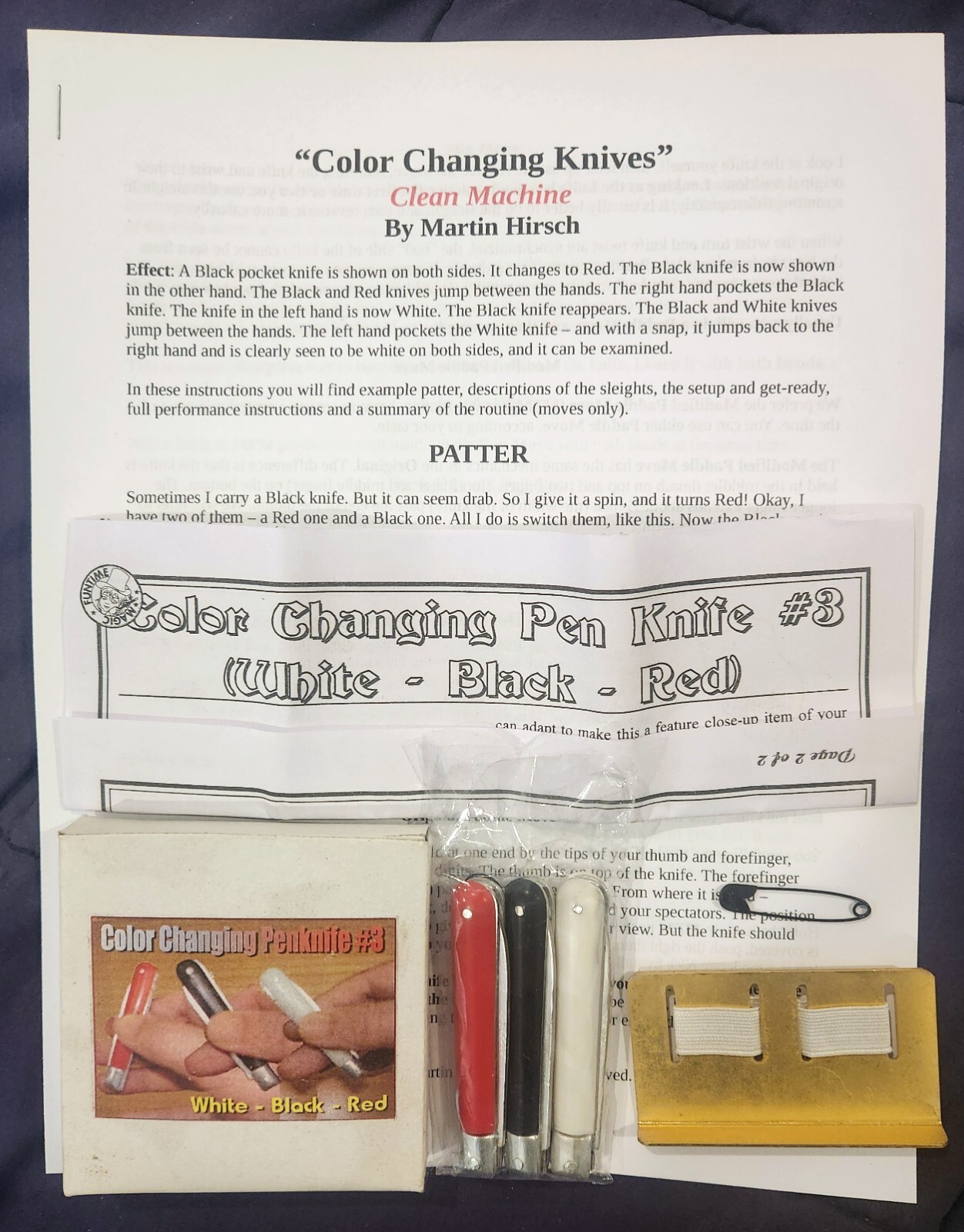 Color Changing Pen Knives - new with English instructions