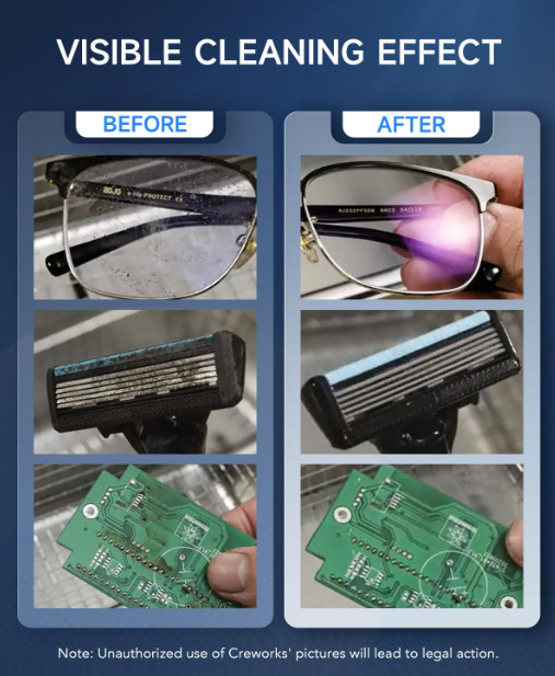 Limpiador ultrasónico profesional 6.5L con calefacción y cavitación 40kHz