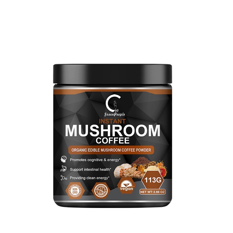 Organic Mushroom Coffee Instant Mushroom Coffee Powder Brain & Immune Boost