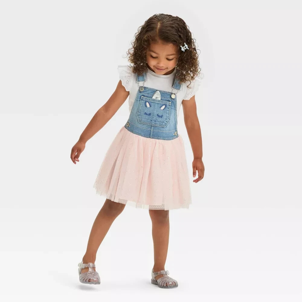 OshKosh B'gosh Toddler Girls Skirt Dress Unicorn Skirtall - Size 5T