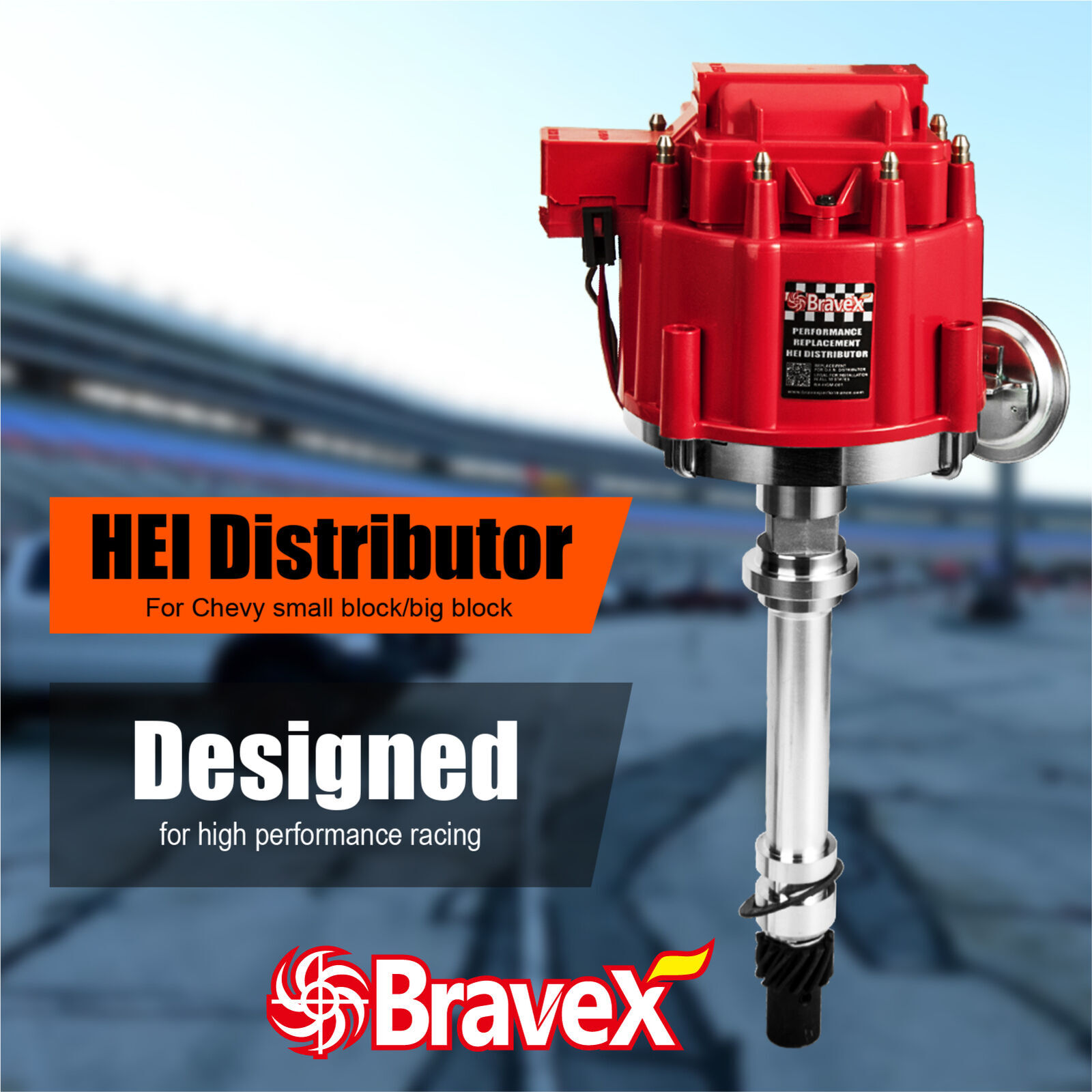 Performance Hei Ignition Distributor Compatible with Chevy GM SBC BBC 9000RPM V8