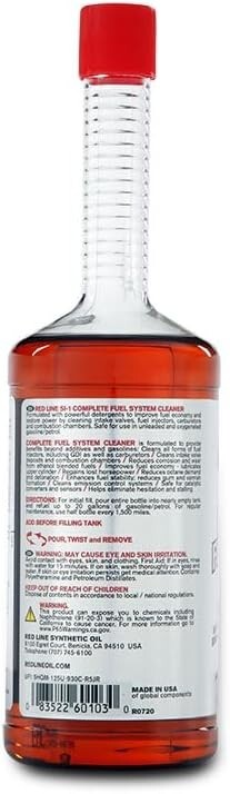 Red Line 60103 SI-1 Complete Fuel System Cleaner, 15oz Bottles, 4 Pack