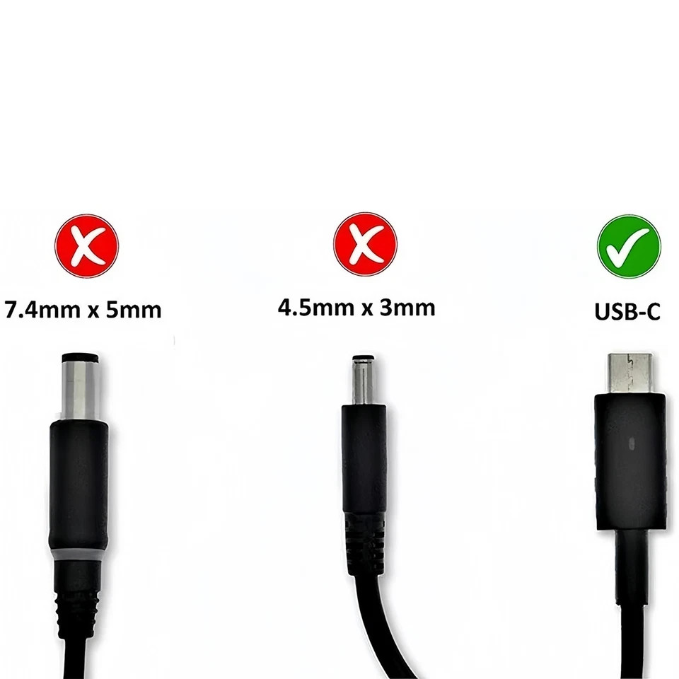 Genuine OEM Dell 130W USB-C Type-C Charger For XPS 15 2IN1 9575 Precision 5530