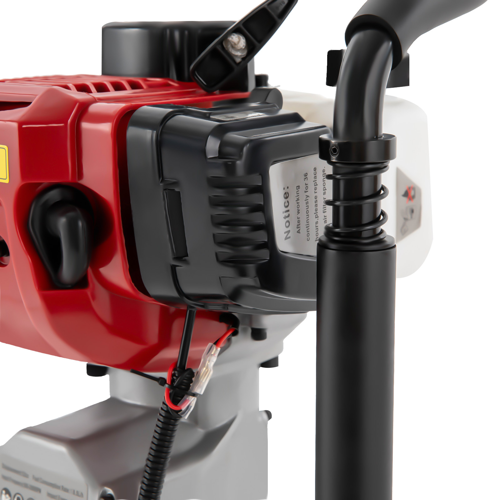 52CC Gas Powered Post Driver Fence Pile Driver 2.3HP T Post Push Pile Hammer Kit