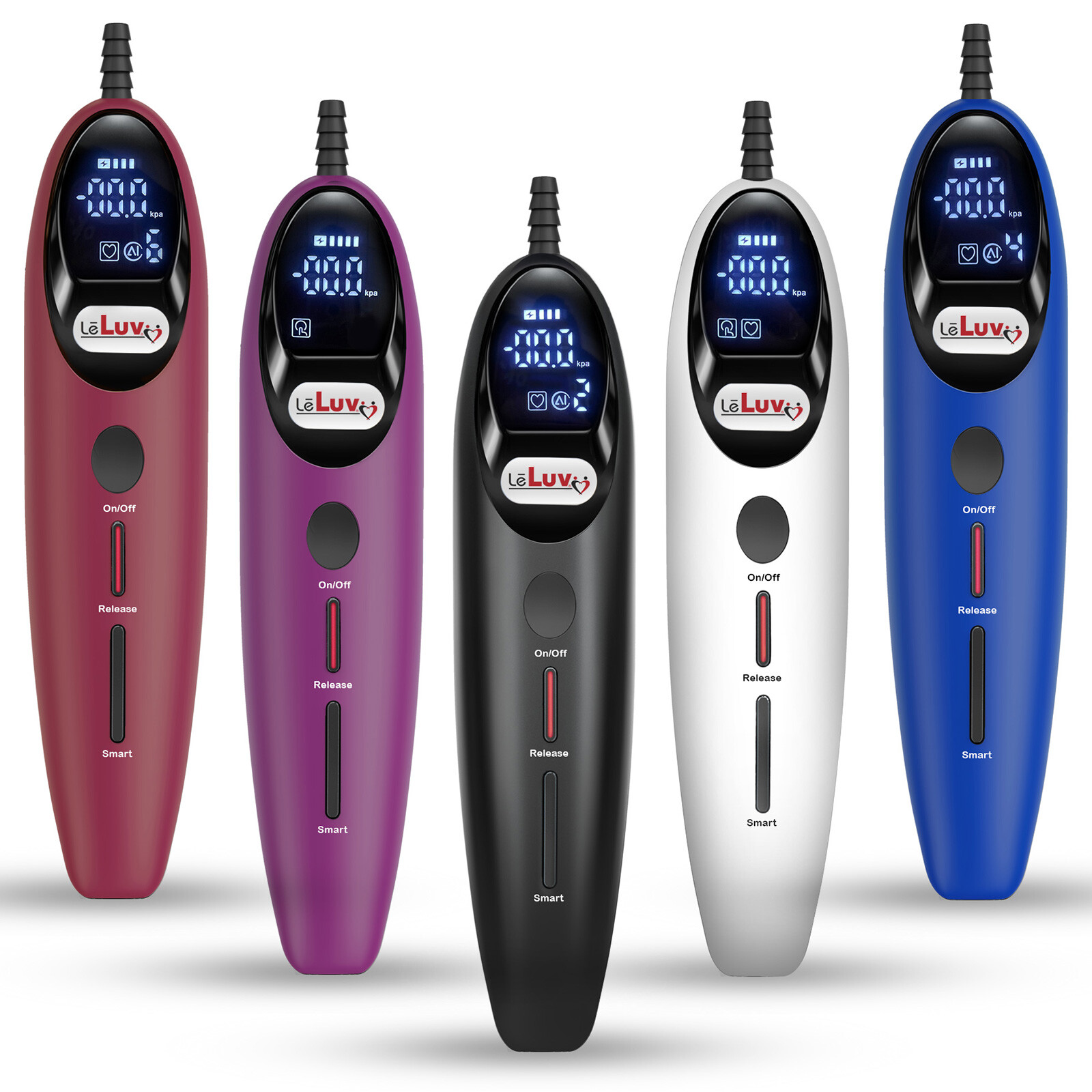 LeLuv Magna LCD Smart Vacuum Pump Handle | Ergonomic Programmable Rechargeable