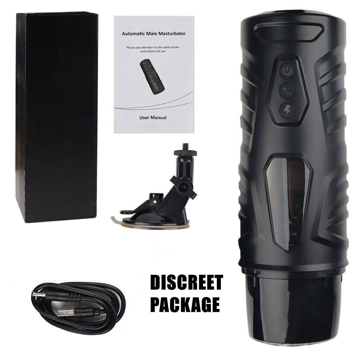 Male Masturbaters Automatic HandsFree Rotating Cup Thrusting Stroker Men Sex Toy