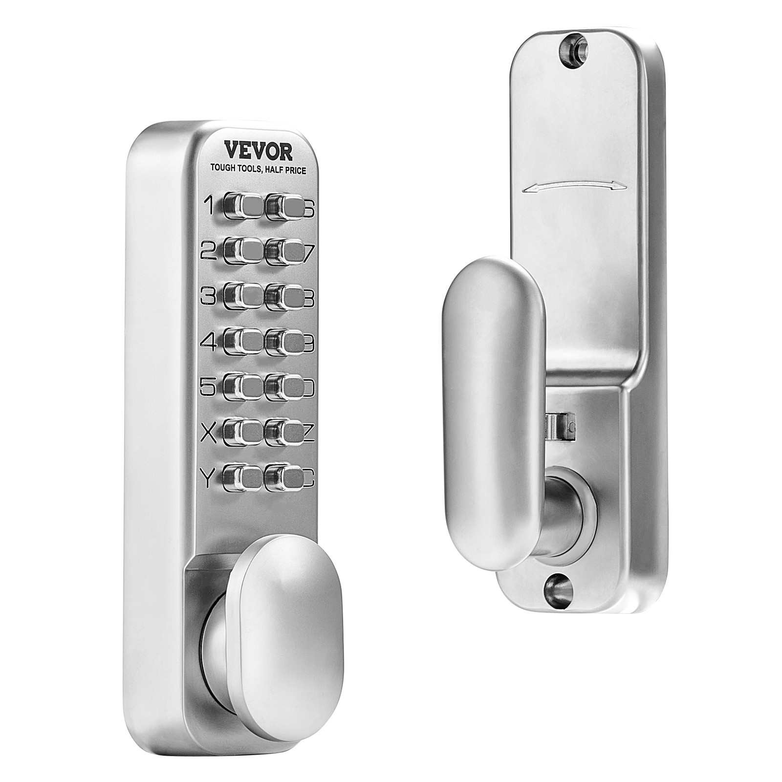 VEVOR Mechanical Keyless Entry Door Lock 14 Key Mechanical Keypad Door Knob