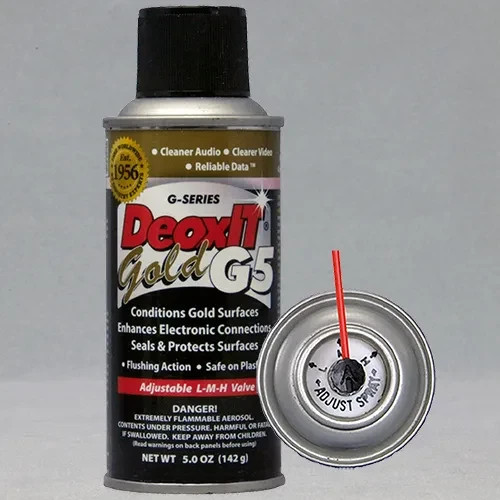 Caig DeoxIT G5S-6 G5S-6 Gold Spray Contact Enhancer 5oz 5% Spray