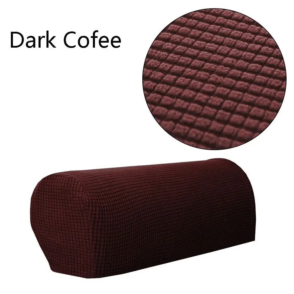 2PCS/SET Sofa Armrest Covers Fleece Premium Armrest Covers Stretchy Chair Sofa C