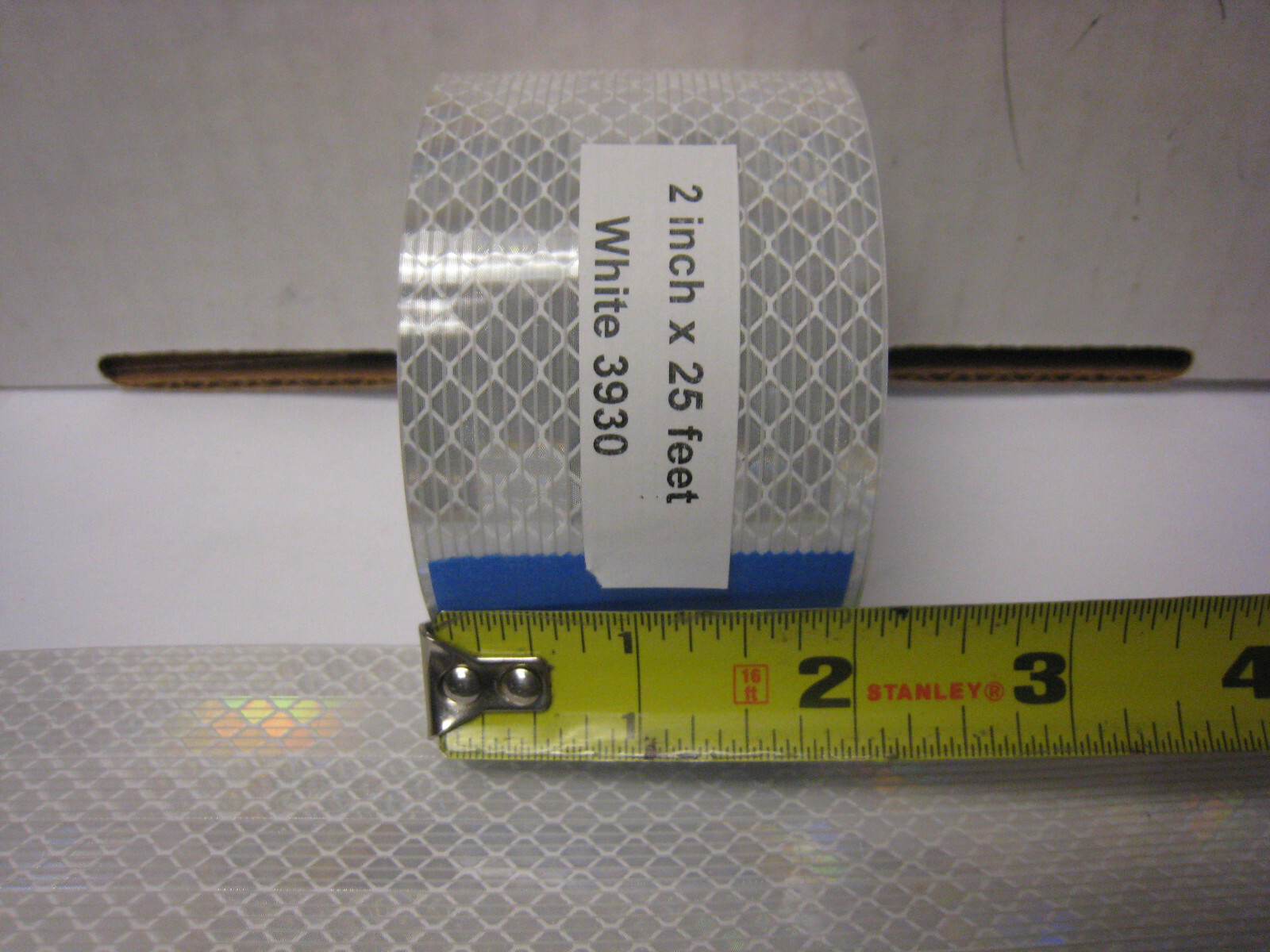 3M White 3930 High Intensity Prismatic Reflective Tape 2" X 25 feet