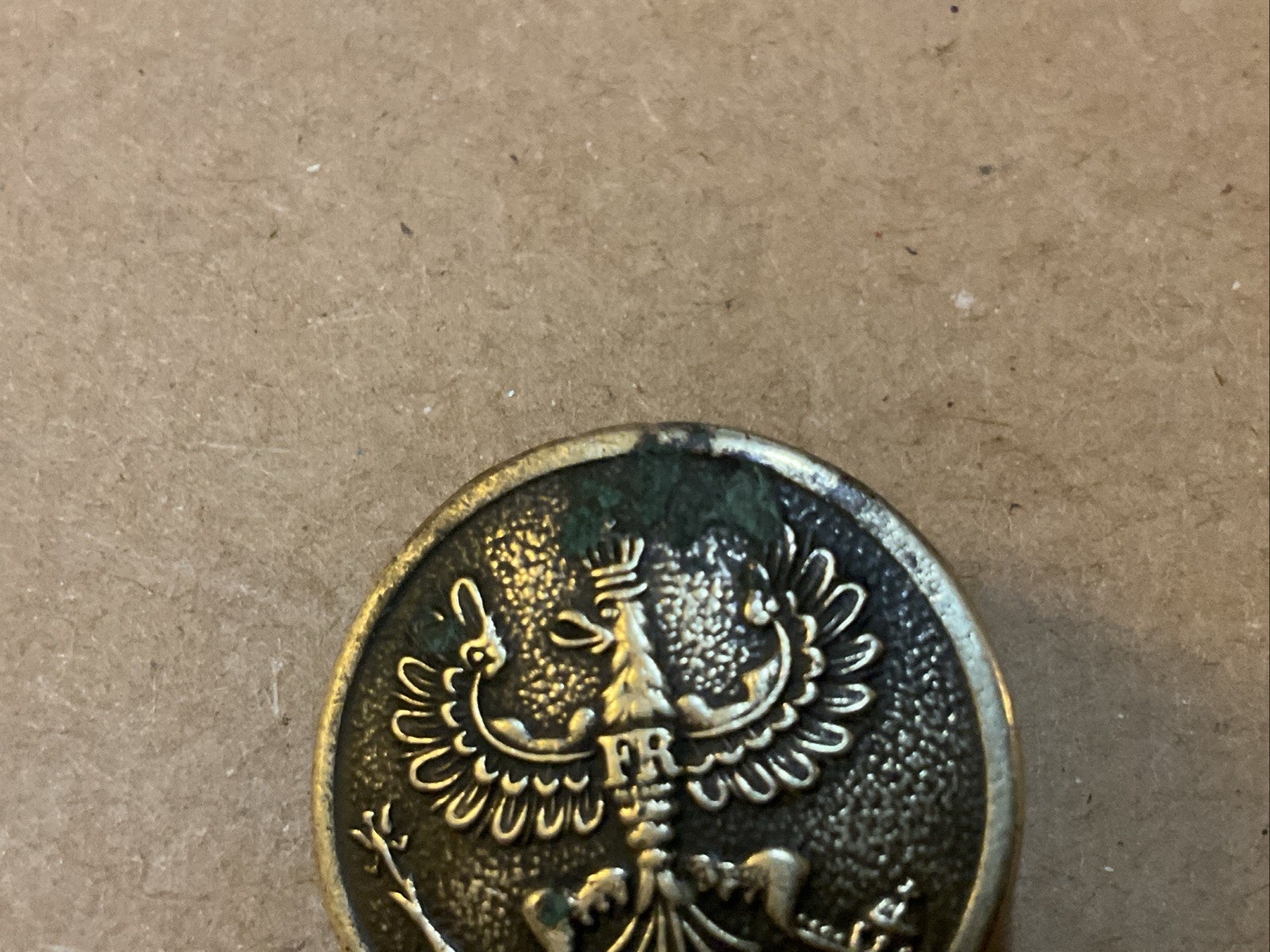 VTG WWI German- Prussian Army NCO 30mm uniform Collar Button