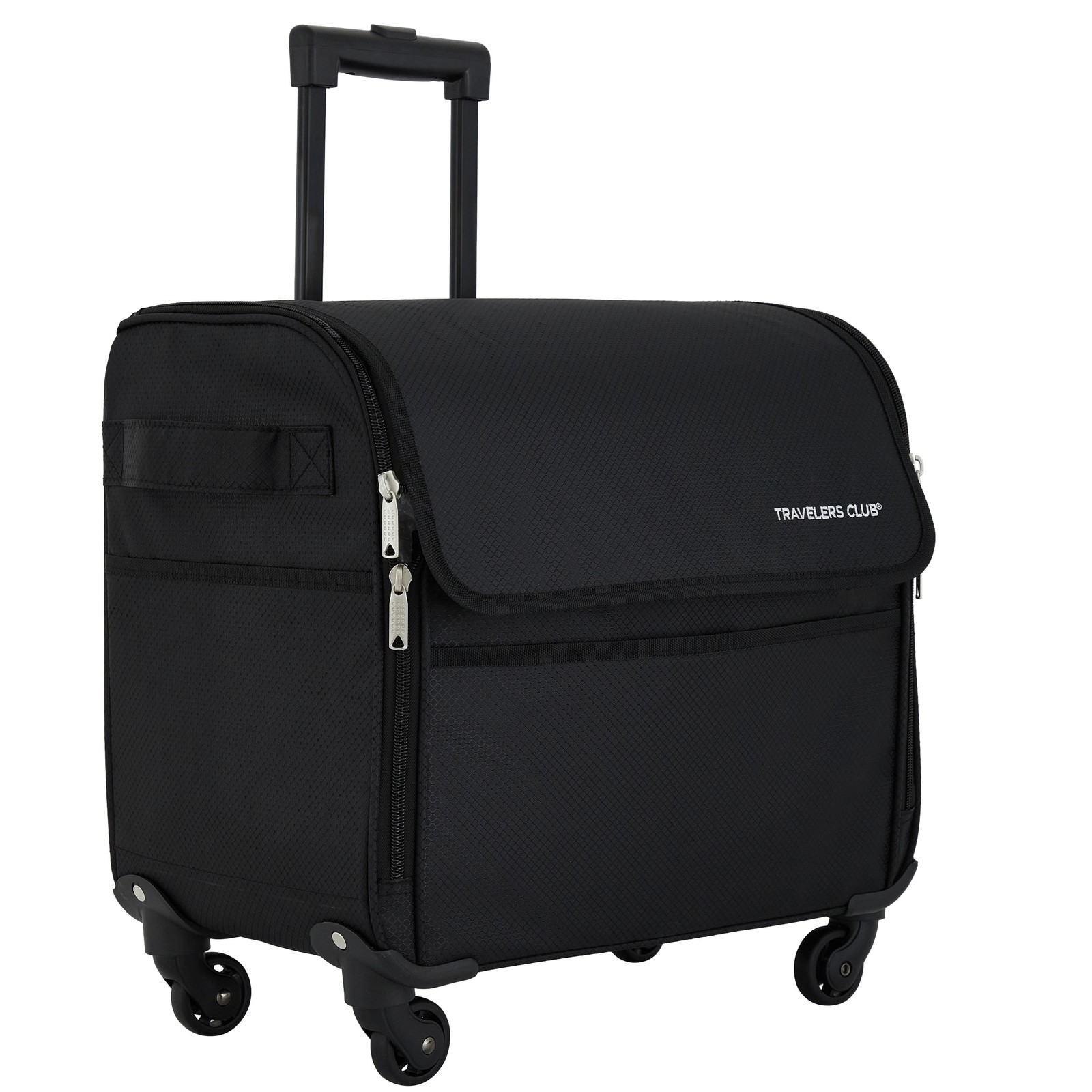 17-inch Travel Rolling 4-Wheel Sewing Machine Bag, Black