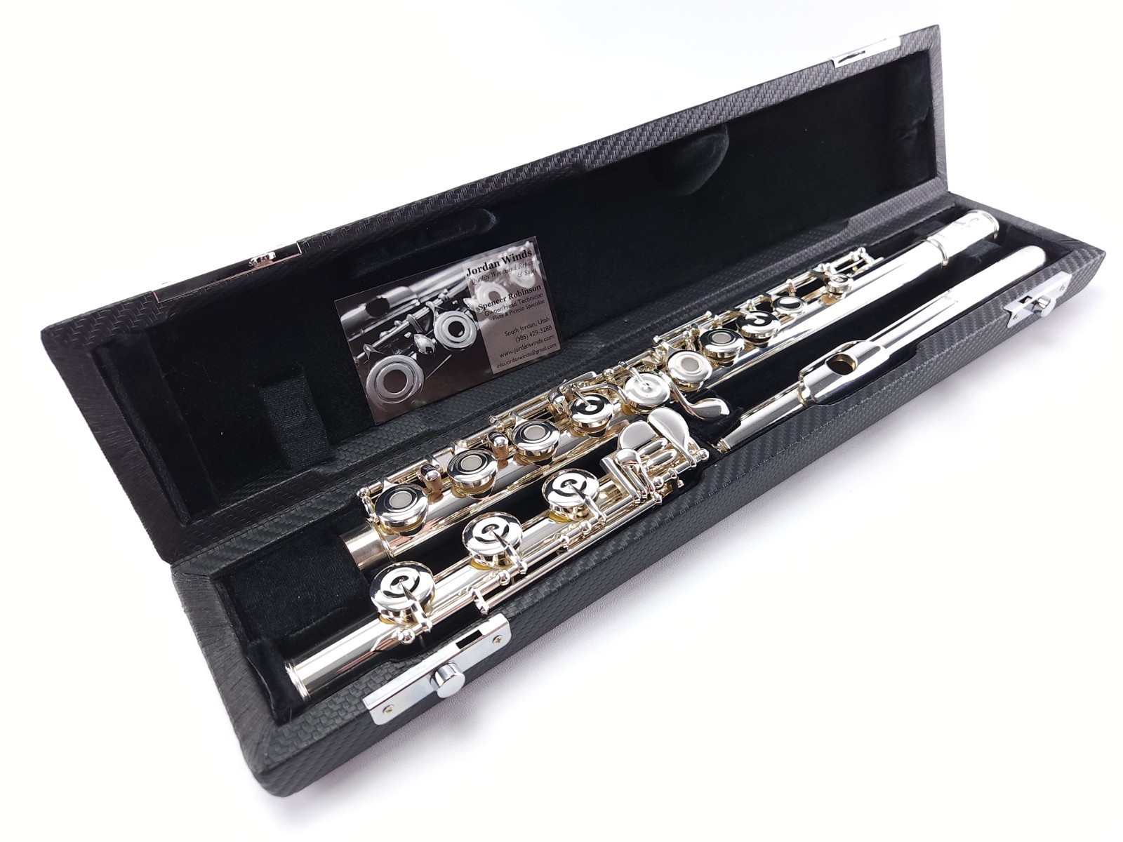 Pearl 665 Open Hole Silver Head Intermediate Stepup B Foot Flute Reconditioned++