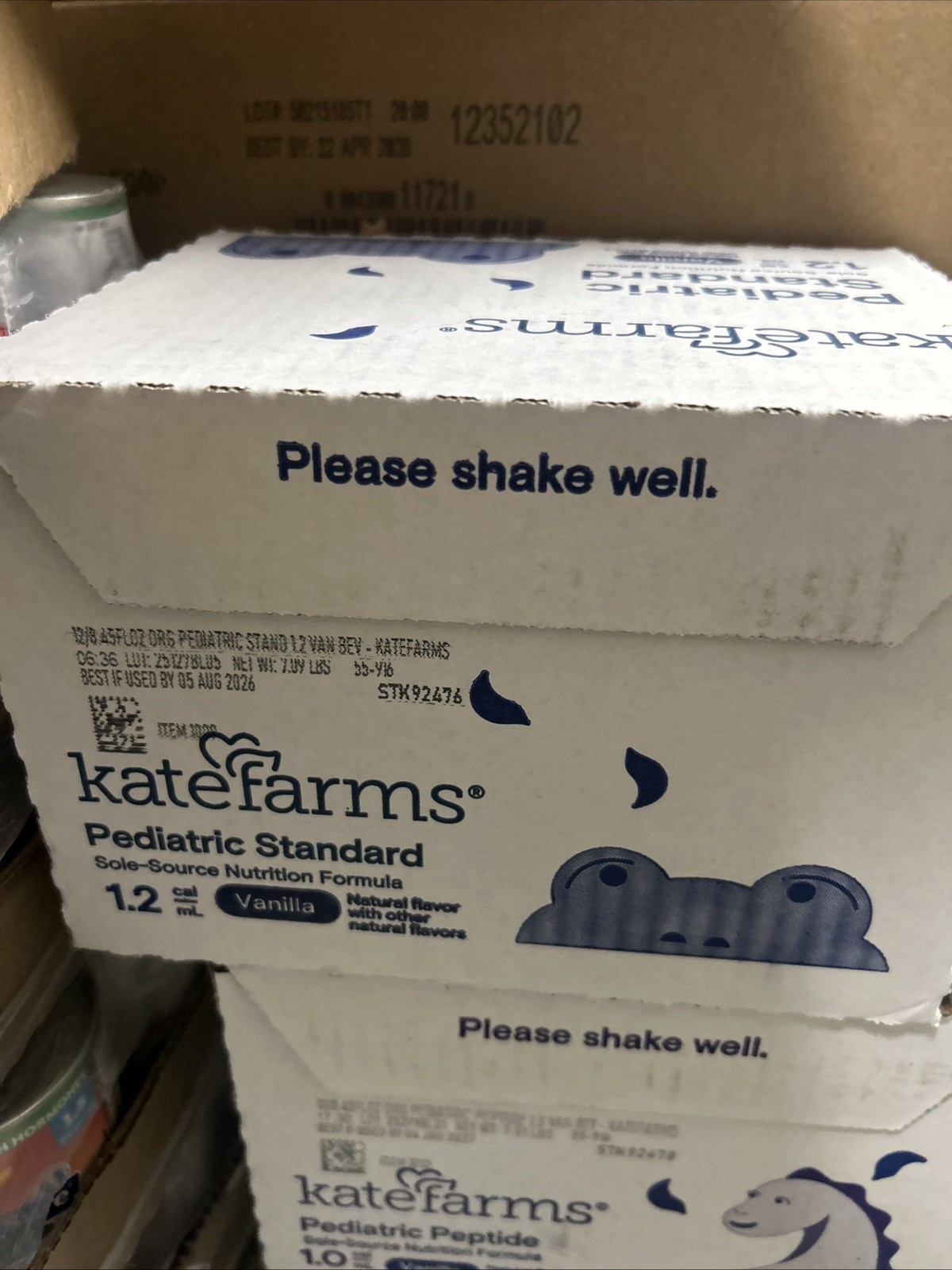 36 Bottles - 3 Cases Kate Farms Pediatric Standard 1.2 Formula Vanilla Exp 01/27