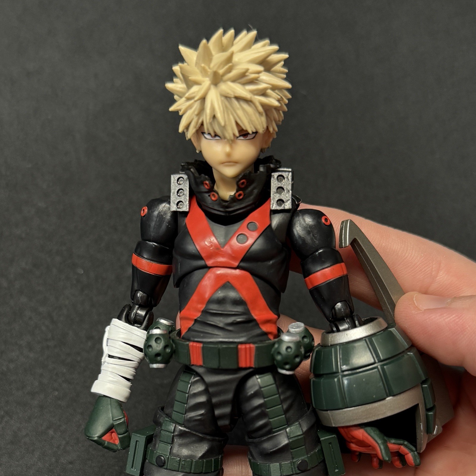 SHF Bakugo Battle Damaged Collar + Wrapped Forearm