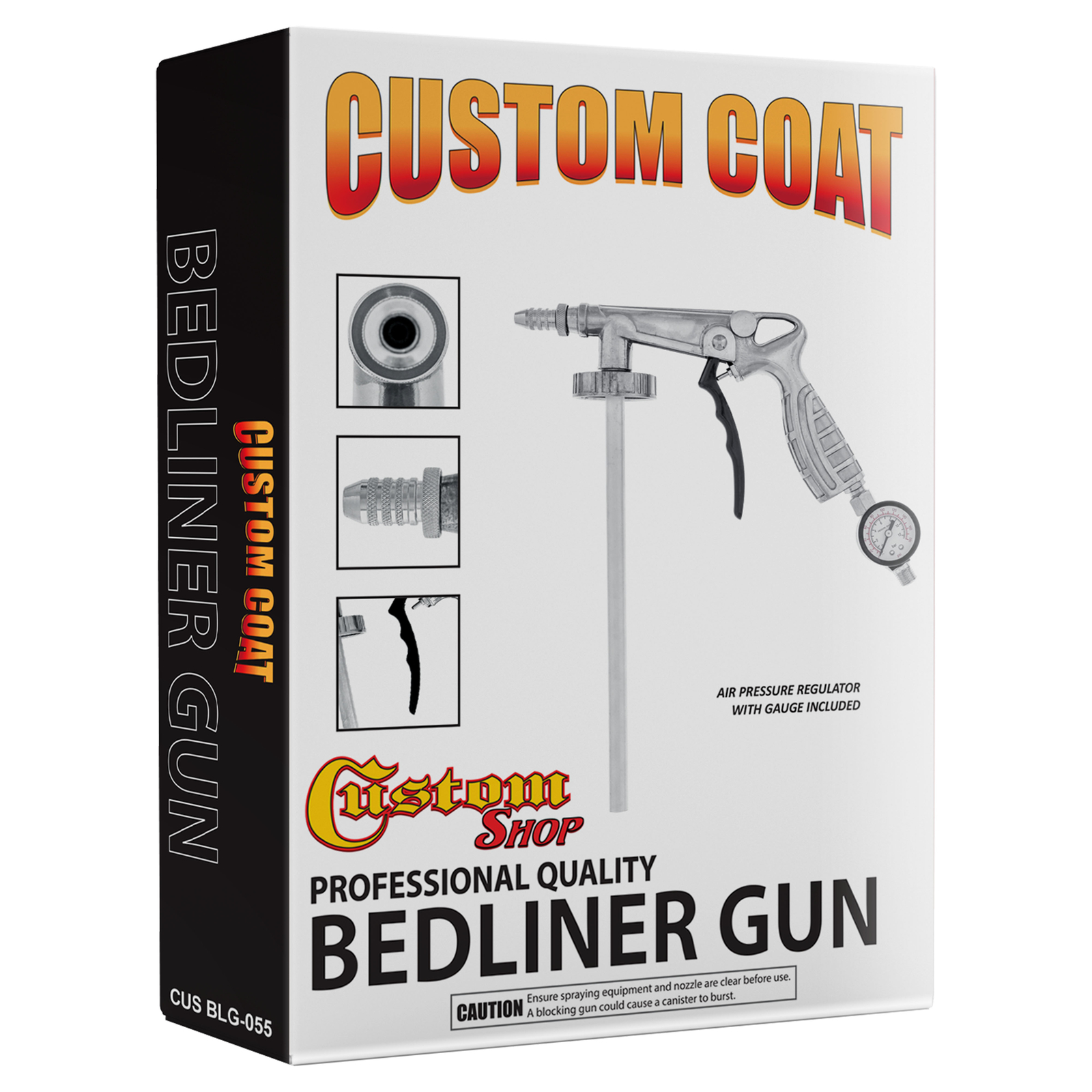 Raptor GM White Urethane Spray-On Truck Bed Liner Spray Gun, 4 Liters